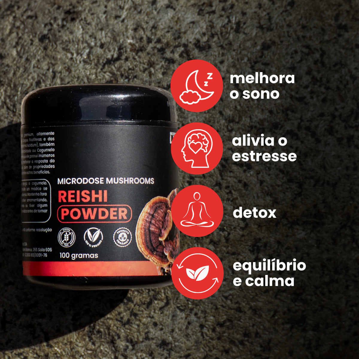 Cogumelo Reishi | Extrato em Pó 100g