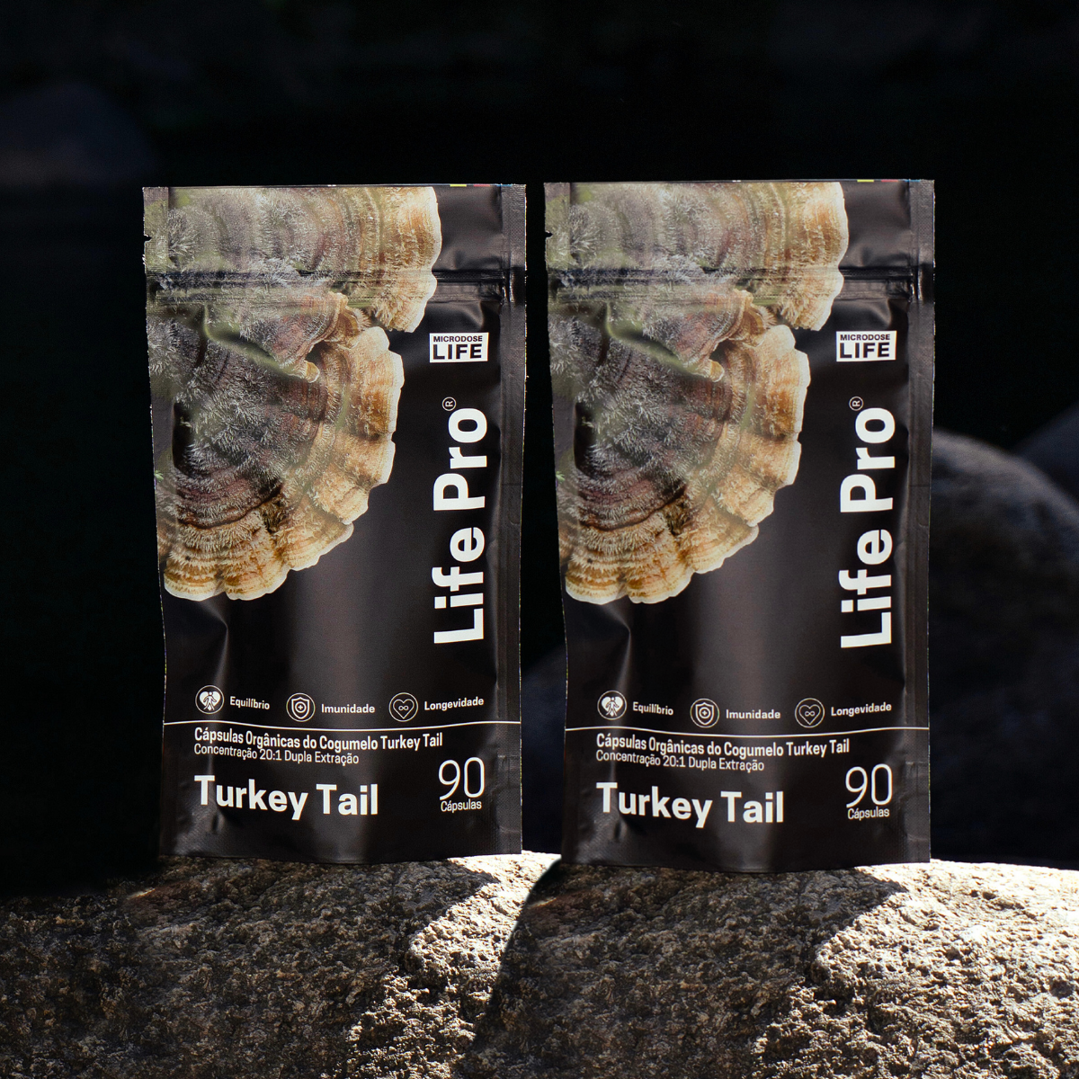 Cogumelo Turkey Tail (Cauda de Peru) | Extrato Encapsulado 90 caps