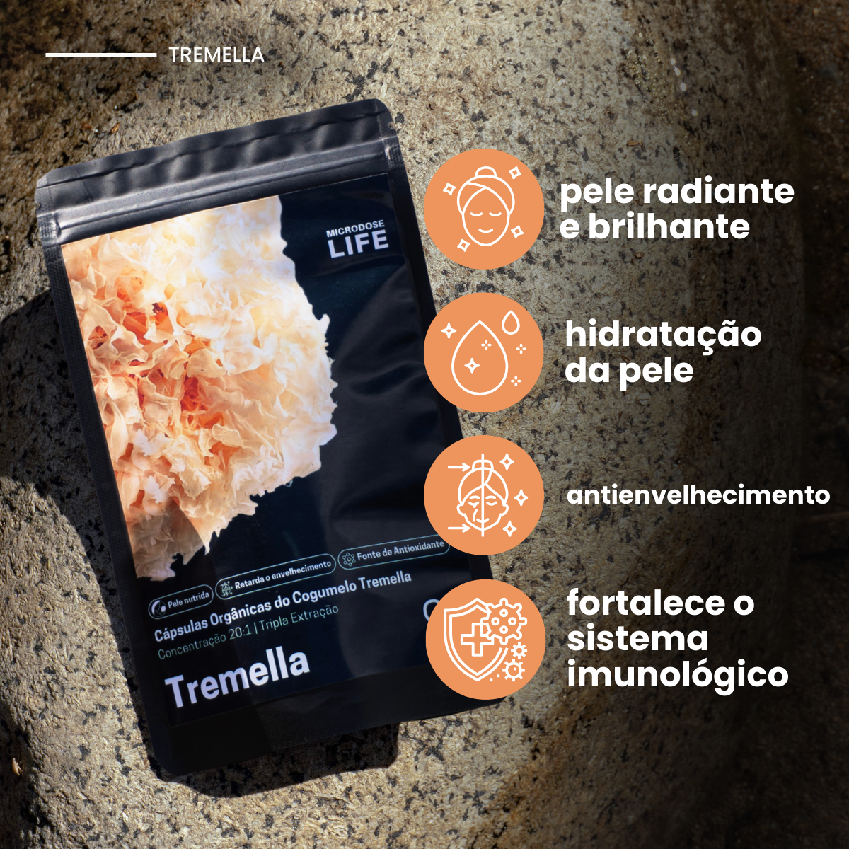 Cogumelo Tremella | Extrato Encapsulado 90 caps