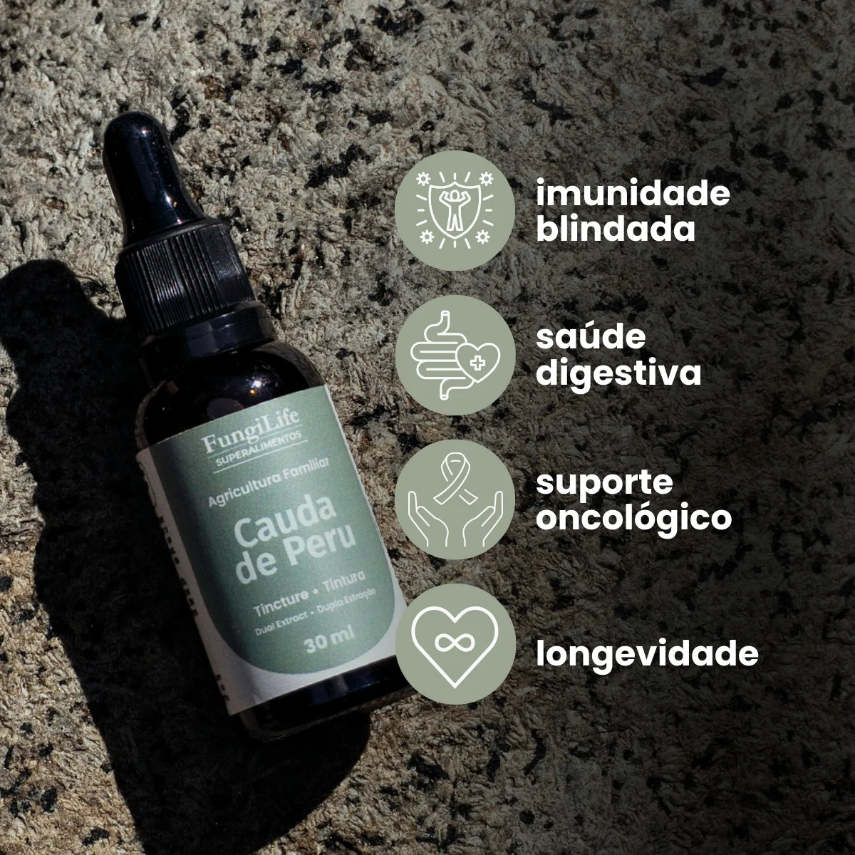 Cogumelo Cauda de Peru | Extrato Líquido 30ml