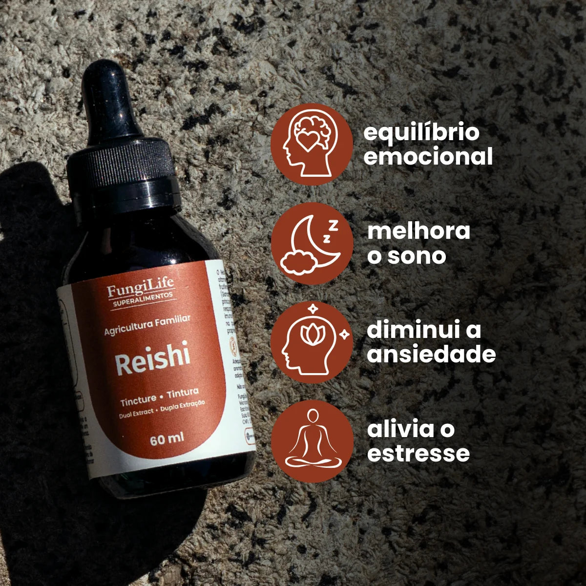 Cogumelo Reishi | Extrato Líquido 60ml